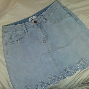 jean skirt
